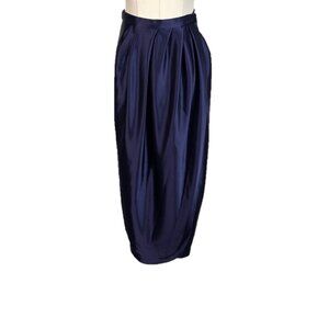 Zac Posen Pleated Front Wrap Midi Skirt